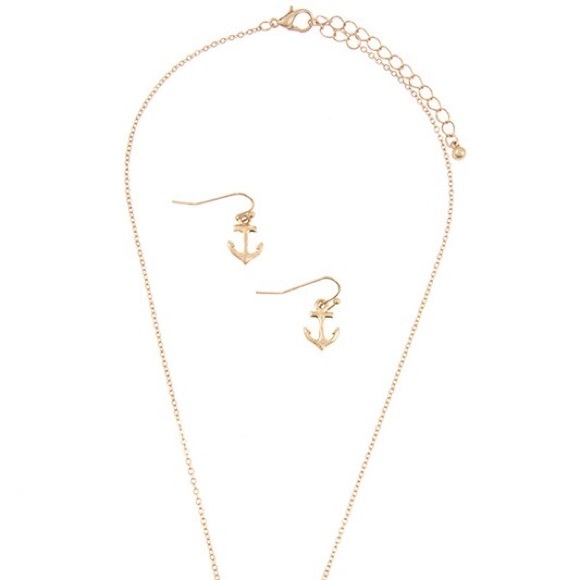 Burnished Silver Take Me To The Sea Necklace Set - Picture 2 of 2